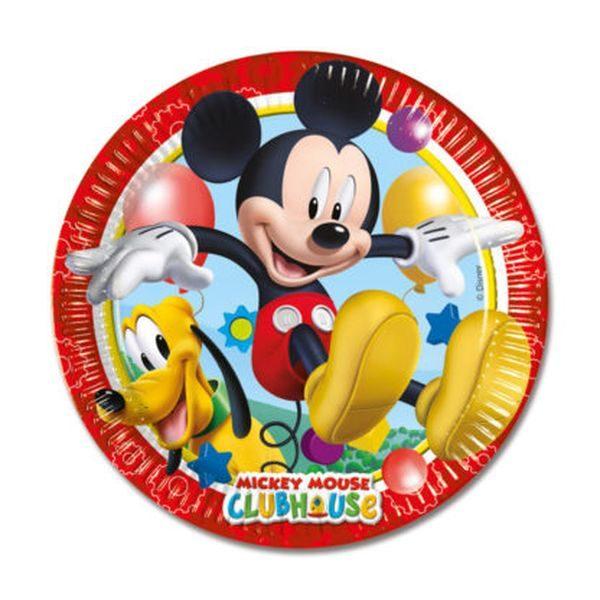 Plates Mickey's party 8 pcs