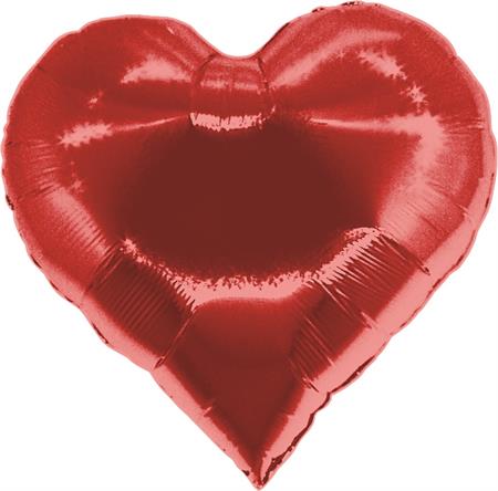Foil balloon red heart 58 cm