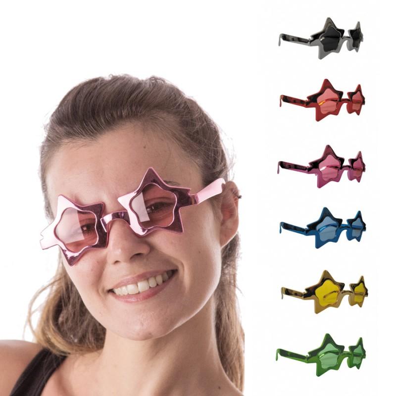 Glasses with colorful stars