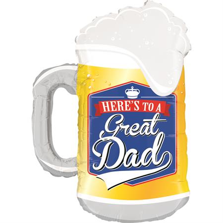ფოლგირებული ბუშტი Great Dad Beer Mug 86 სმ