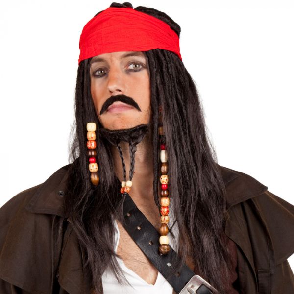 Kit Jack Sparrow (bandana, mustache and beard)