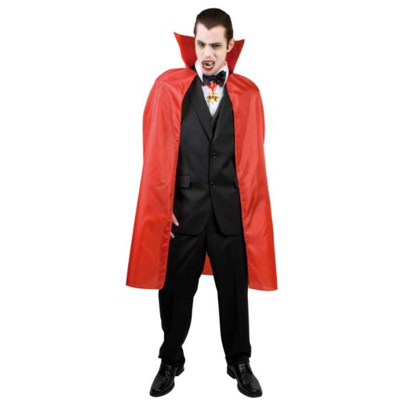 Red Mantle with Collar 120 cm
