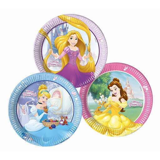 Plate Disney princesses 8 cm 23 cm