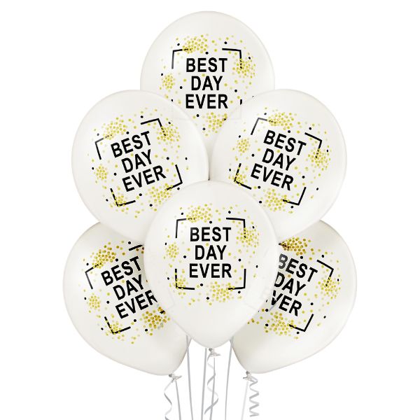 Bunch of balloons Best Day Ever 6 pcs