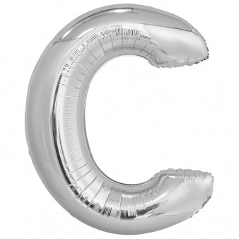 Foil balloon letters helium inflatable silver 86cm