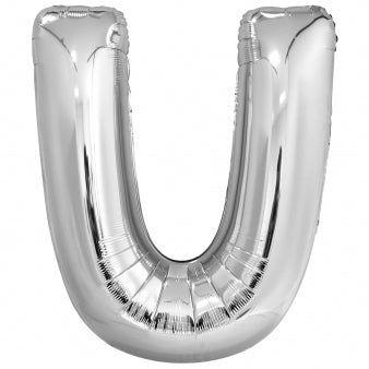 Foil balloon letters helium inflatable silver 86cm
