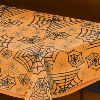 Table cover with spider web 274 x 139 cm