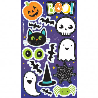 Halloween paper sticker 4 pcs