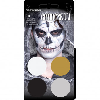 Halloween makeup (4 x face paint 3.5 g / 1 brush)