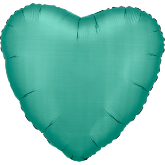 Foil Balloon Heart with Silk Shine 43cm