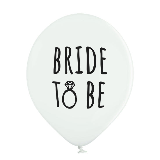 Latex chrome balloons Bride to Be 1pc