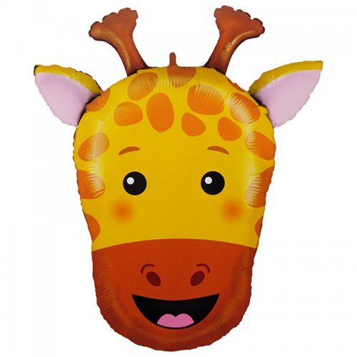 Foil balloon giraffe head 74cm