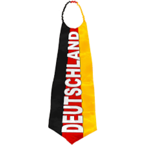 A tie in the colors of the German flag