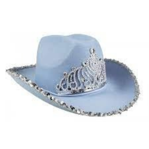 Cowboy hats with a crown, different colors