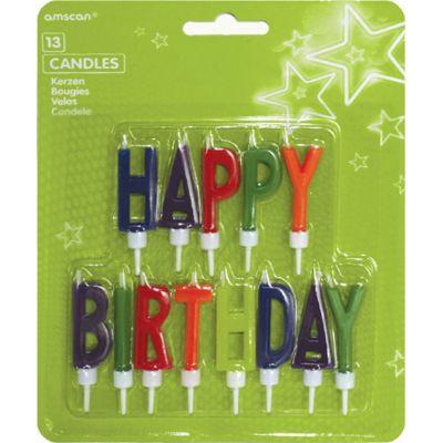 Candle letters Happy Birthday 5.5 cm