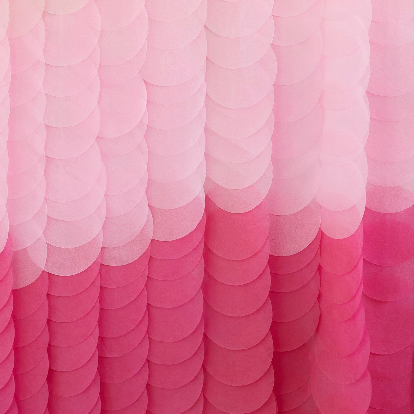 Paper curtain pink 2m (H) x 2m (W)