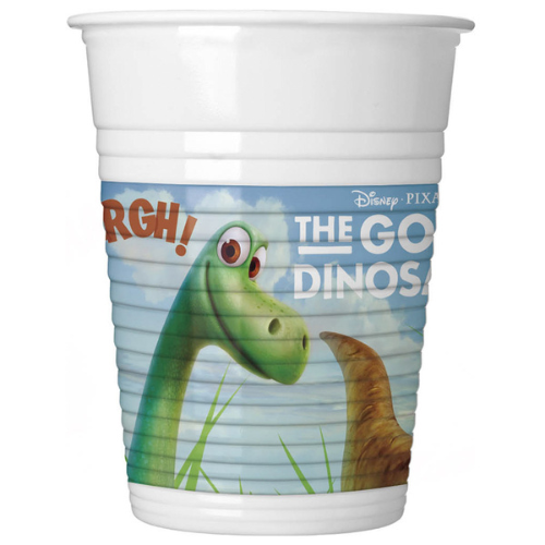 Plastic cups 8 pcs 200ml "Dinosaur Party"