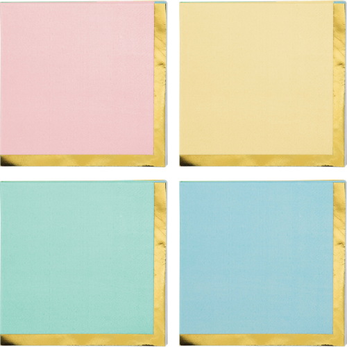 Handkerchief in pastel color, 16 different colors